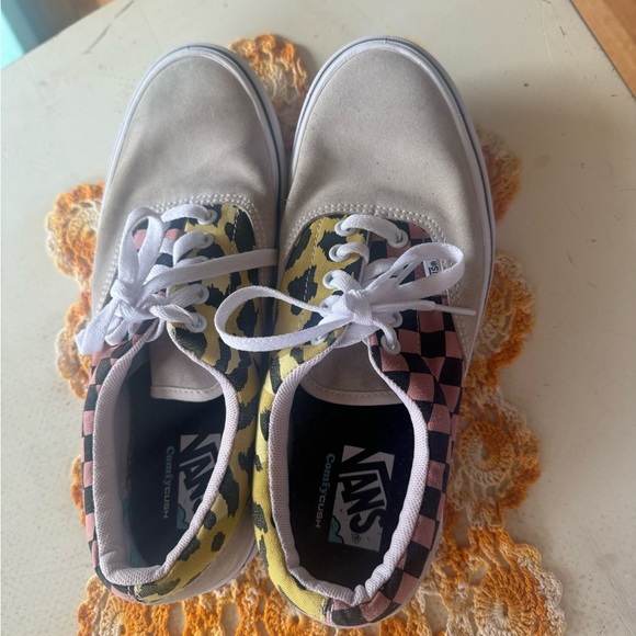 Vans Comfycush Era Mixed Media Suede Checker Leopard - Picture 3 of 5